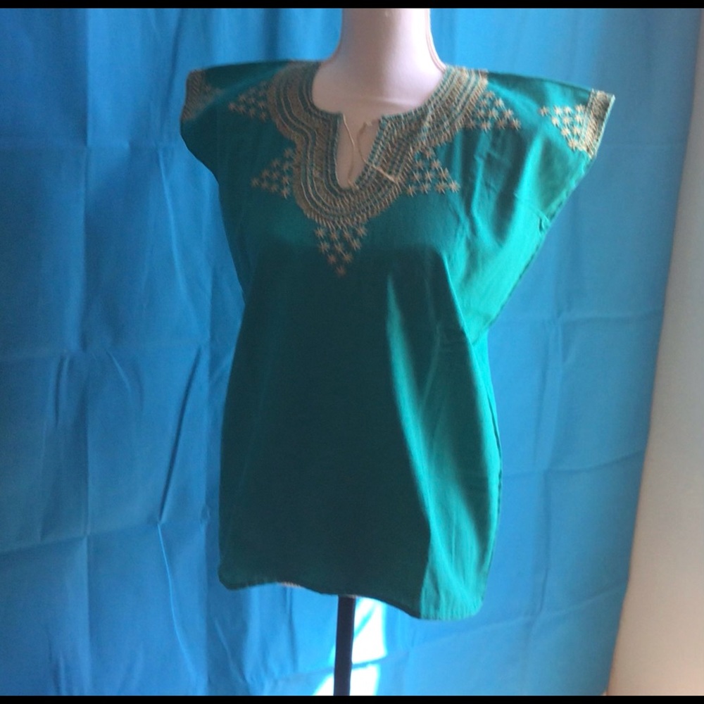 Mexican Handmade, embroidered, peasant top